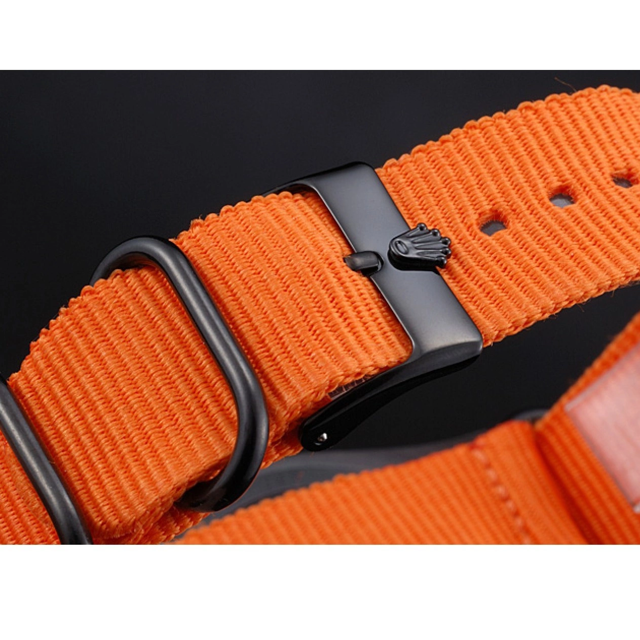 AAA replica watch Bamford Strap Rolex Milgauss Orange 622003 Nylon 0731